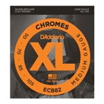 D'Addario ECB82 Chromes Bass Guitar Strings, Medium, 50-105, Long Scale