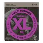 D'Addario EHR320 Half Round Electric Guitar Strings, Super Light, 9-42