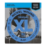 D'Addario EJ21 Nickel Wound Electric Guitar Strings, Jazz Light, 12-52