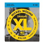 D'Addario EXL125 Nickel Wound, Super Light Top / Regular Bottom, 09-46