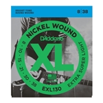 D'Addario EXL130 Nickel Wound Electric Guitar Strings, Extra-Super Light, 08-38