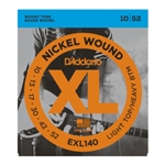 D'Addario EXL140 Nickel Wound Electric Guitar Strings, Light Top/Heavy Bottom, 10-52