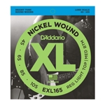 D'Addario EXL165 Nickel Wound Bass Guitar Strings, Custom Light, 45-105, Long Scale