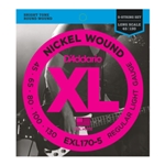 D'Addario EXL170-5 5-String Nickel Wound Bass Guitar Strings, Light, 45-130, Long Scale