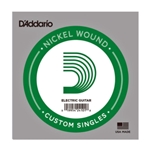 D'Addario XL Nickel Wound Electric Guitar String Singles, Ball End, .018-.074