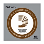 D'Addario Phosphor Bronze Wound Acoustic Guitar String Singles