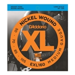 D'Addario EXL160 Nickel Wound Bass Guitar Strings, Medium, 50-105, Long Scale