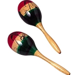 Wood Maracas Tri-Colord by Hohner Kids