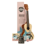 Kala Learn to Play Elvis Rockabilly Concert Ukulele Starter Kit