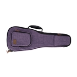 Kala Sonoma Coast Deluxe Cloth Ukulele Case, Vista Point Purple - Concert