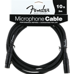 Fender Performance Series Microphone Cable, 10', Black