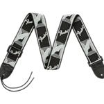 Fender 2" Monogrammed Strap, Black/Light Grey/Dark Grey