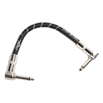 Fender Custom Shop 6'' Patch Cable, Black Tweed (single from bowl of 20)