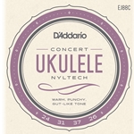 D'Addario EJ88C Nyltech Ukulele Strings, Concert