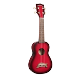 Makala Soprano Dolphin Ukulele - Red Burst