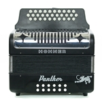 Hohner Panther Accordion, V2 Matte Black Finish