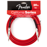 Fender California Instrument Cable, Candy Apple Red, 20'