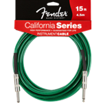 Fender California Instrument Cable, Surf Green, 15'