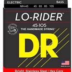 DR Strings Lo-Rider Bass Guitar Strings, 45-105