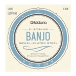 D'Addario EJ60 5-String Banjo String Set, Nickel, Light, 9-20