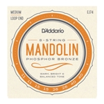 D'Addario EJ74 Mandolin String Set, Phosphor Bronze, Medium, 11-40