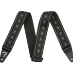 Fender 2" Nylon Stars and Stripes Guitar Strap, Black/Grey