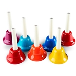 Kids Play Hand Bells 8 Note Diatonic Handbell Set w/ song sheet