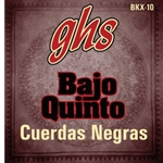GHS Bajo Quinto String Set, Coated Stainless Steel, Black