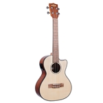 Kala Solid Spruce Mahogany Tenor Cutaway Ukulele w/EQ