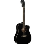 Oscar Schmidt 12-String Acoustic/Electric, Black