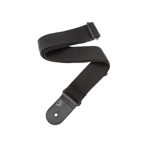 D'Addario Cotton Guitar Strap, Black