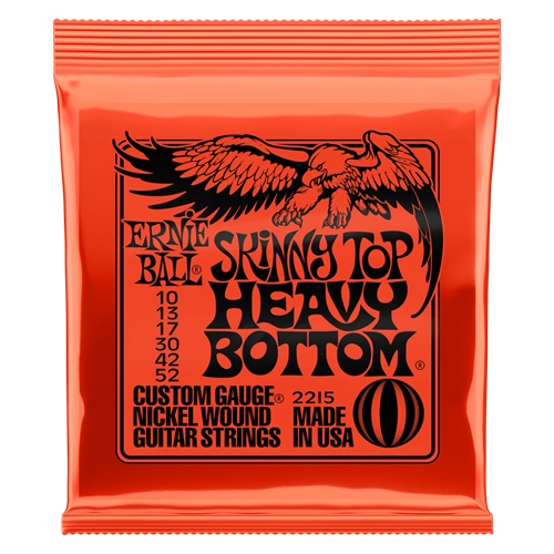 Ernie Ball Skinny Top Heavy Bottom Slinky Nickel Wound Electric Guitar Strings 10-52