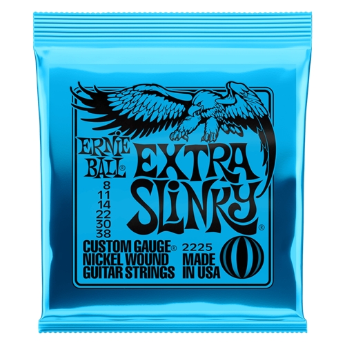 Ernie Ball Extra Slinky Nickel Wound Electric Guitar Strings 08-38