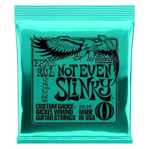 Ernie Ball Not Even Slinky Nickel Wound Electric Guitar Strings 12-56