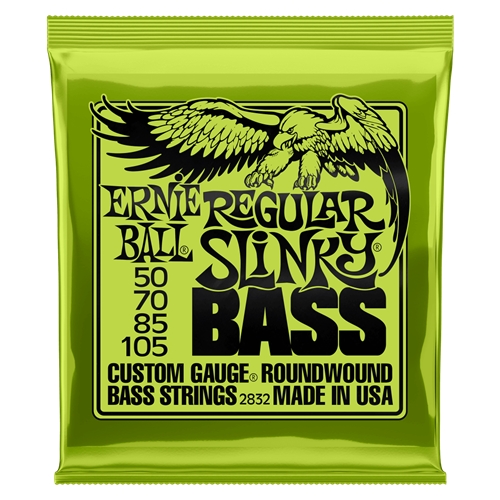 Ernie Ball Regular Slinky Nickel Wound Electric Bass Strings 50-105