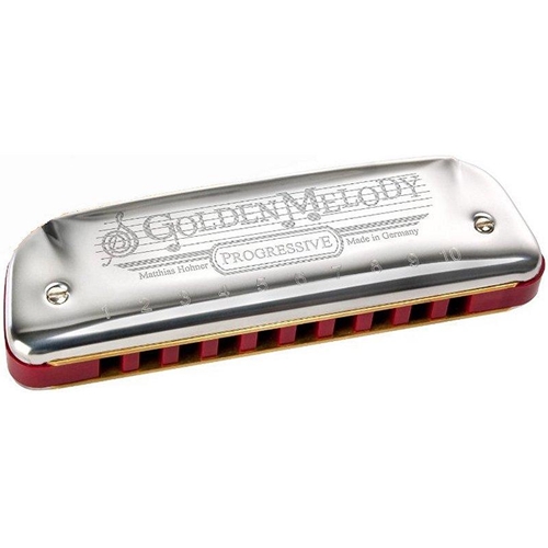希少！　Hohner Golden Melody ハーモニカ Amazon.com: Hohner Golden Melody Progressive Harmonica, Key