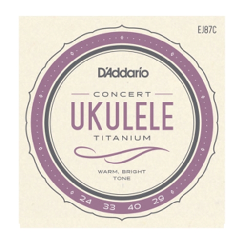 D'Addario EJ87C Titanium Ukulele Strings, Concert