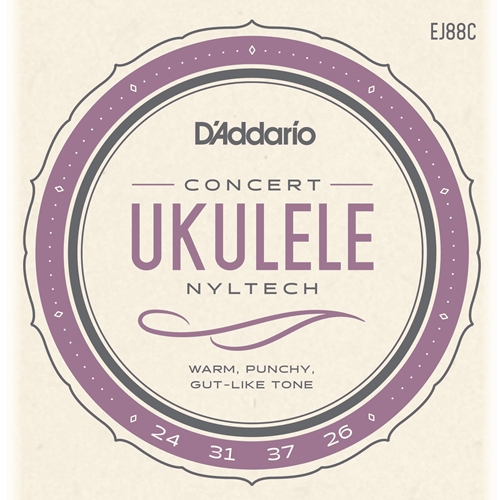 D'Addario EJ88C Nyltech Ukulele Strings, Concert