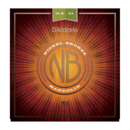 D'Addario NBM11541 Nickel Bronze Mandolin String Set, Medium-Heavy 11.5-41