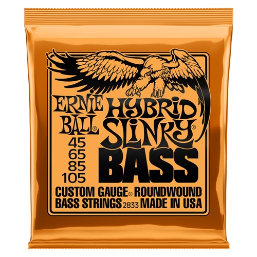 Ernie Ball Hybrid Slinky Nickel Wound Electric Bass Strings 45-105