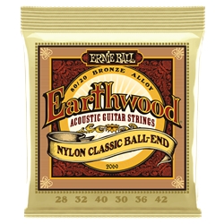 Ernie Ball Earthwood Nylon Classic Ball-End Acoustic Guitar Strings