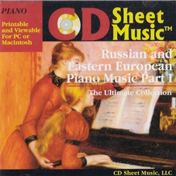 CD Sheet Music: Russian and Eastern European Piano Music Part 1