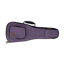 Kala Sonoma Coast Deluxe Cloth Ukulele Case, Vista Point Purple - Concert