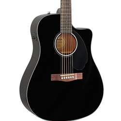 Fender CD-60SCE Dread, Black WN Acoustic Guitar