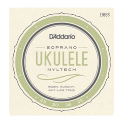 D'Addario EJ88S Nyltech Ukulele Strings, Soprano