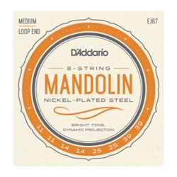 D'Addario EJ67 Mandolin String Set, Nickel, Medium, 11-39