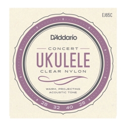 D'Addario EJ65C Pro-Arté Custom Extruded Nylon Ukulele Strings, Concert