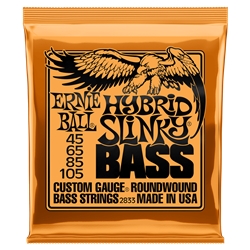 Ernie Ball Hybrid Slinky Nickel Wound Electric Bass Strings 45-105