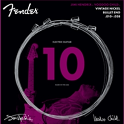 Fender Jimi Hendrix Voodoo Child Vintage Nickel Electric Guitar Strings, .010-.038