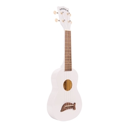 Makala Soprano Dolphin Ukulele - Pearl White